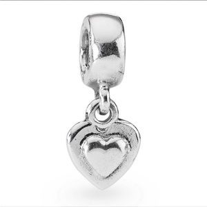 PANDORA Silver Dangle Heart Charm